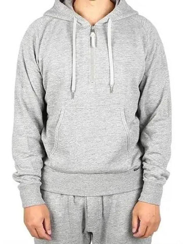 Brushed back half zip up hoodie 270374 - TOM FORD - BALAAN 1