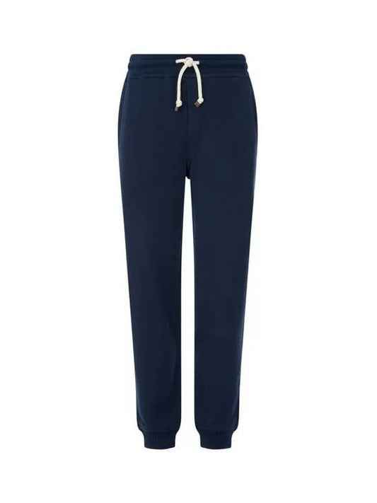 City Village 8th Anniversary 10 e Point 9 8 Men s Rib Tissue Banding Jogger Pants Navy 270229 - BRUNELLO CUCINELLI - BALAAN 1