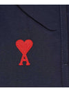 Heart Logo Swim Shorts Navy Blue - AMI - BALAAN 4