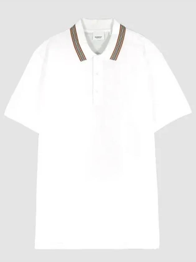 Cotton Polo Shirt White - BURBERRY - BALAAN 2