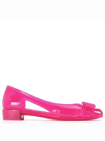 Vara Bow Jelly Ballet Flat Hot Pink - SALVATORE FERRAGAMO - BALAAN 2