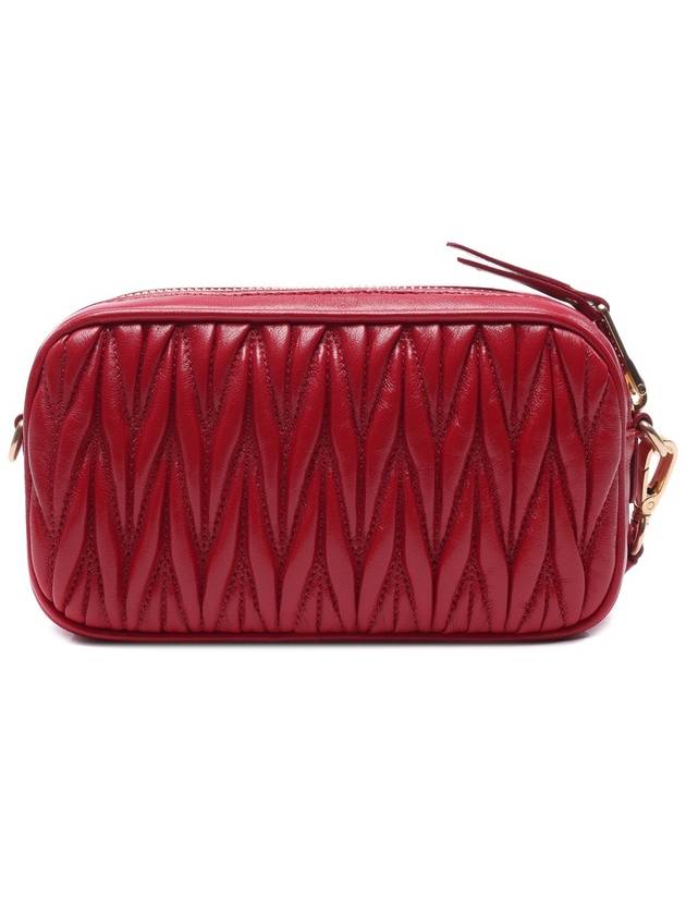 Matelasse Nappa Leather Pouch Bag Red - MIU MIU - BALAAN 5