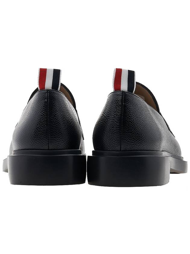 Pebble Grain Rubber Sole Penny Loafer Black - THOM BROWNE - BALAAN 5