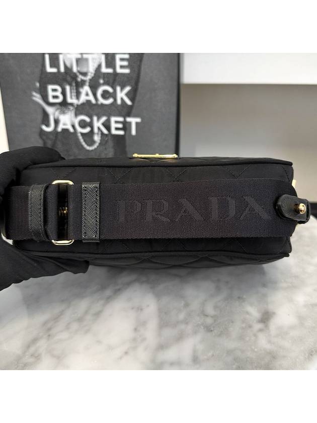 Triangle logo Tesuto quilted cross bag 1BH089 2DYC F0002 - PRADA - BALAAN 4