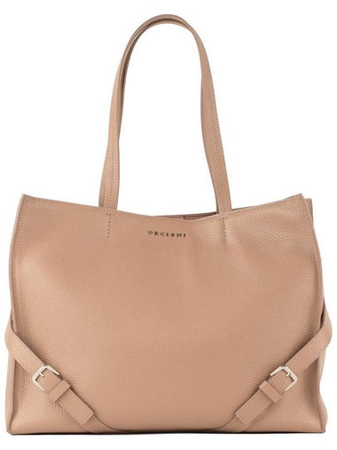 Orciani Le Sac Sense Shopper In Antique Pink Leather - ORCIANI - BALAAN 1