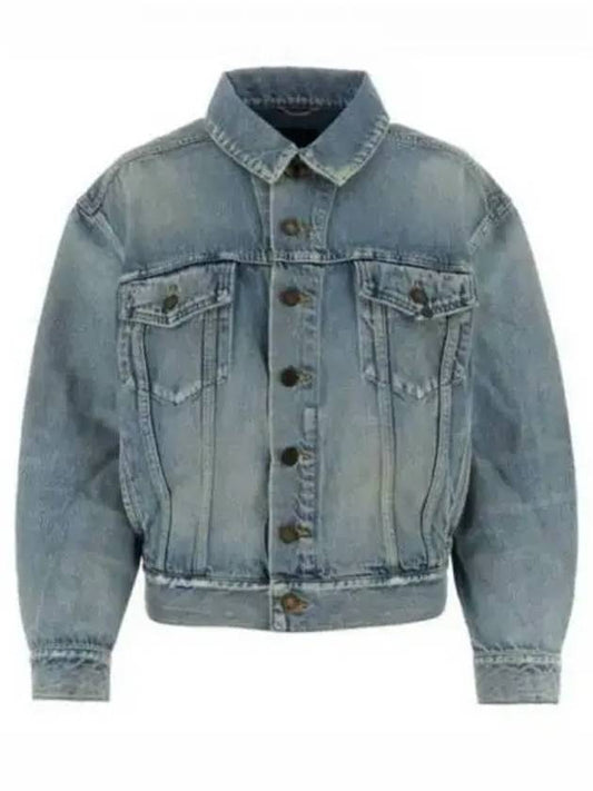 oversized denim jacket - SAINT LAURENT - BALAAN 2