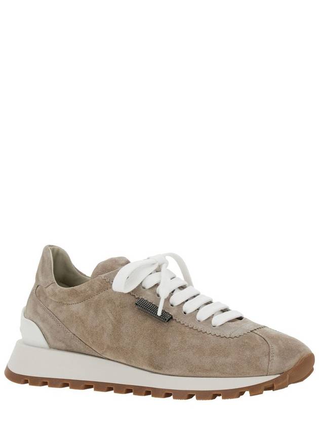 suede low top sneakers brown - BRUNELLO CUCINELLI - BALAAN 2