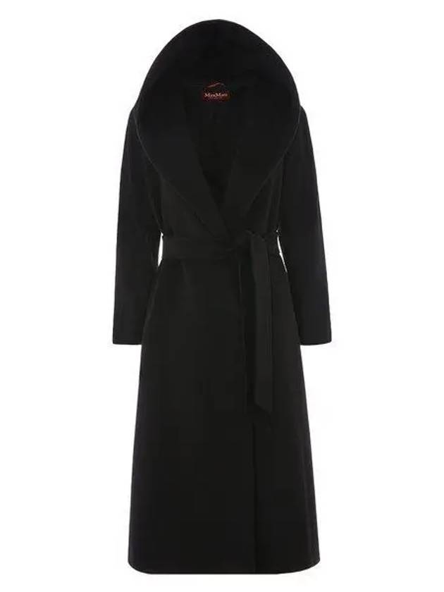 Bdanton Virgin Wool Single Coat Black - MAX MARA - BALAAN 2