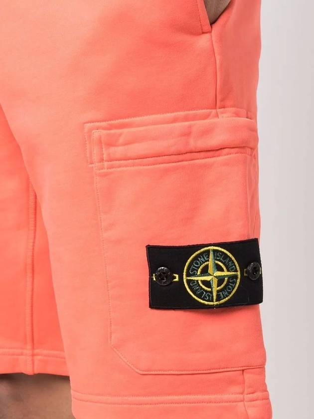 Men's Waffen Bermuda Training Shorts Orange - STONE ISLAND - BALAAN.