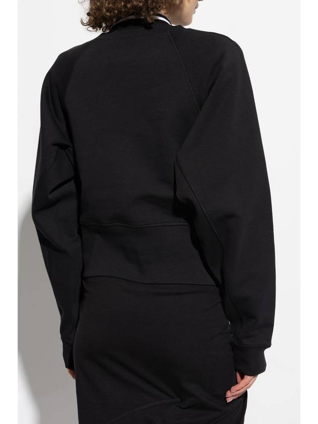 Vivienne Westwood Short Oversize Sweatshirt, Women's, Black - VIVIENNE WESTWOOD - BALAAN 4