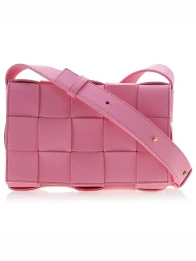 Cassette Intrecciato Small Cross Bag Pink - BOTTEGA VENETA - BALAAN 2