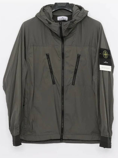 Skin Touch Nylon TC Hooded Jacket Musk Green - STONE ISLAND - BALAAN 2