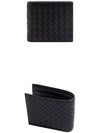 Intrecciato Weaving Half Wallet Black - BOTTEGA VENETA - BALAAN 4