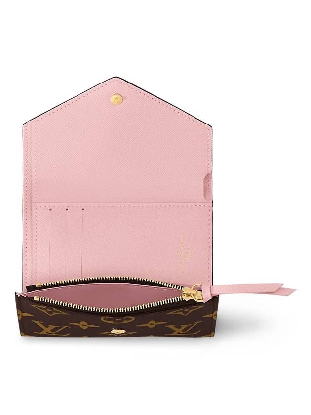 Victorine Monogram Half Wallet Rose Ballerine - LOUIS VUITTON - BALAAN 5