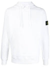 Wappen Patch Garment Dyed Hoodie White - STONE ISLAND - BALAAN 2