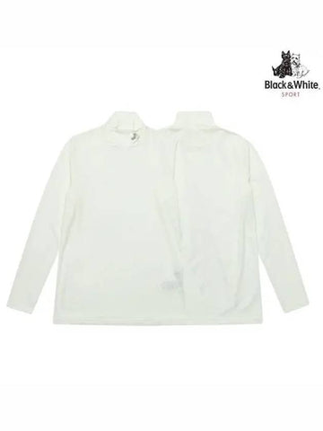 High Neck Undershirt LS6802ZZWHITE - BLACK&WHITE - BALAAN 1