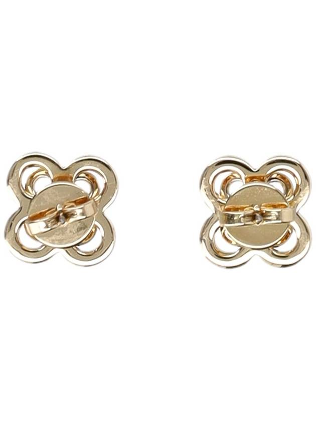 Double T Plaque Earrings Gold - TORY BURCH - BALAAN 3