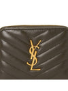 Cassandra Quilting Around Half Wallet Light Musk - SAINT LAURENT - BALAAN 8