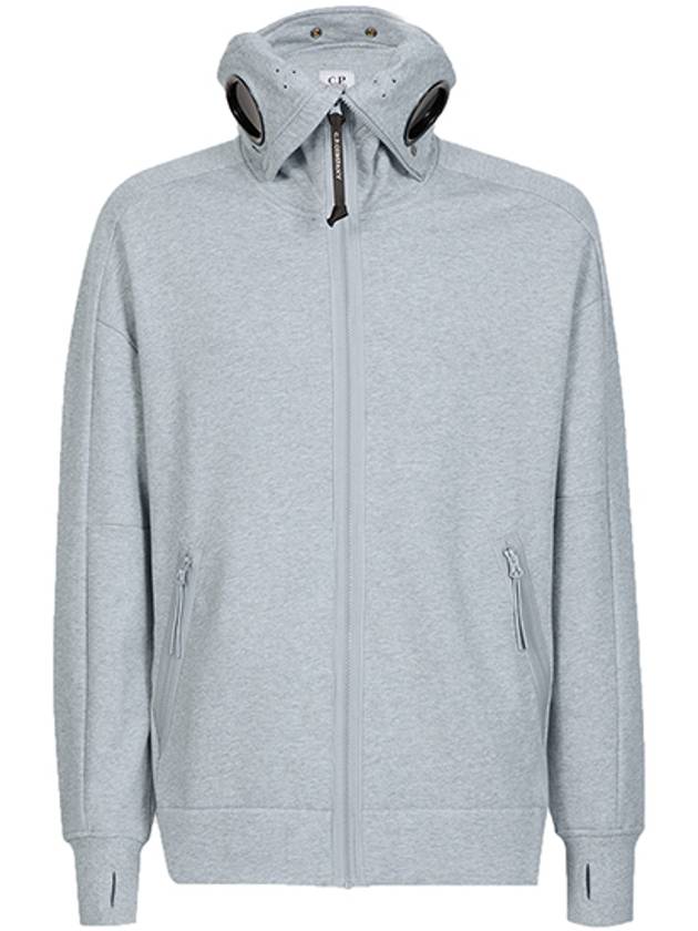 Diagonal Goggles Zip-Up Hoodie Grey - CP COMPANY - BALAAN 2