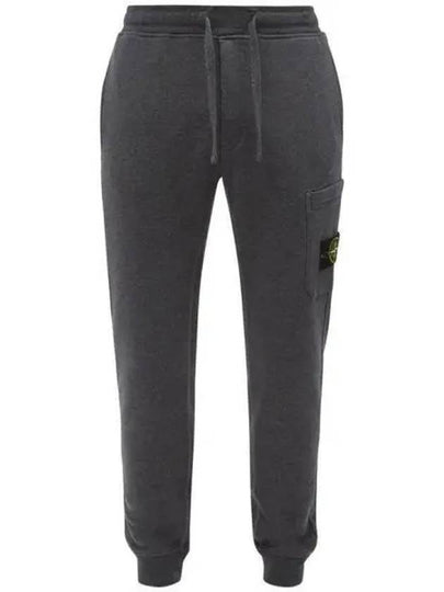 Garment Dying Cotton Fleece Track Pants Dark Grey - STONE ISLAND - BALAAN 2