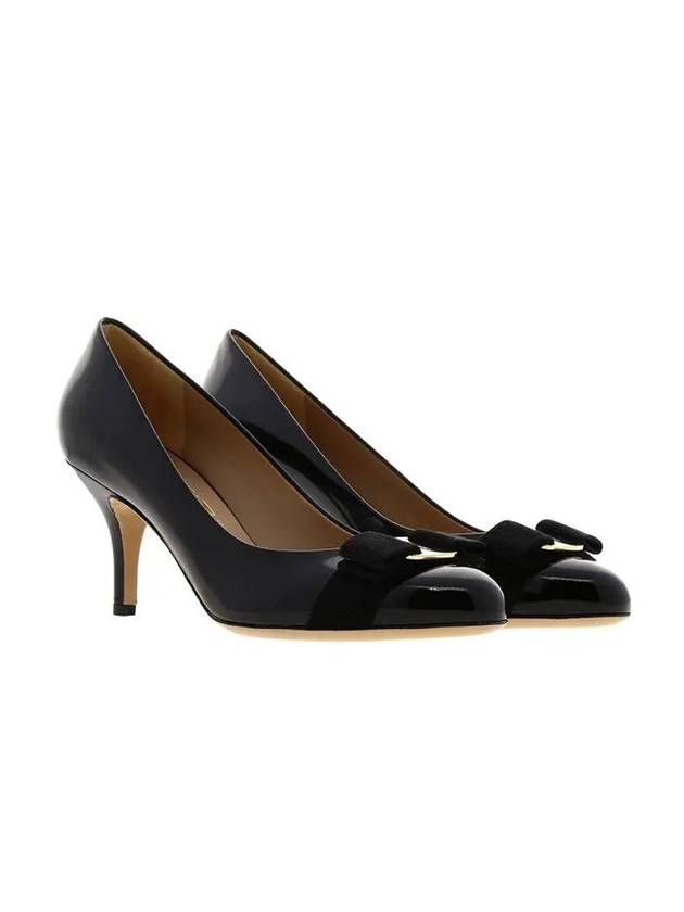 Carla Vara Bow Pumps Black - SALVATORE FERRAGAMO - BALAAN 6