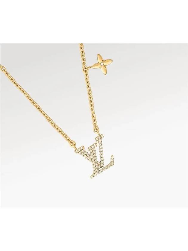 LV Iconic Crystal Necklace Gold - LOUIS VUITTON - BALAAN 5