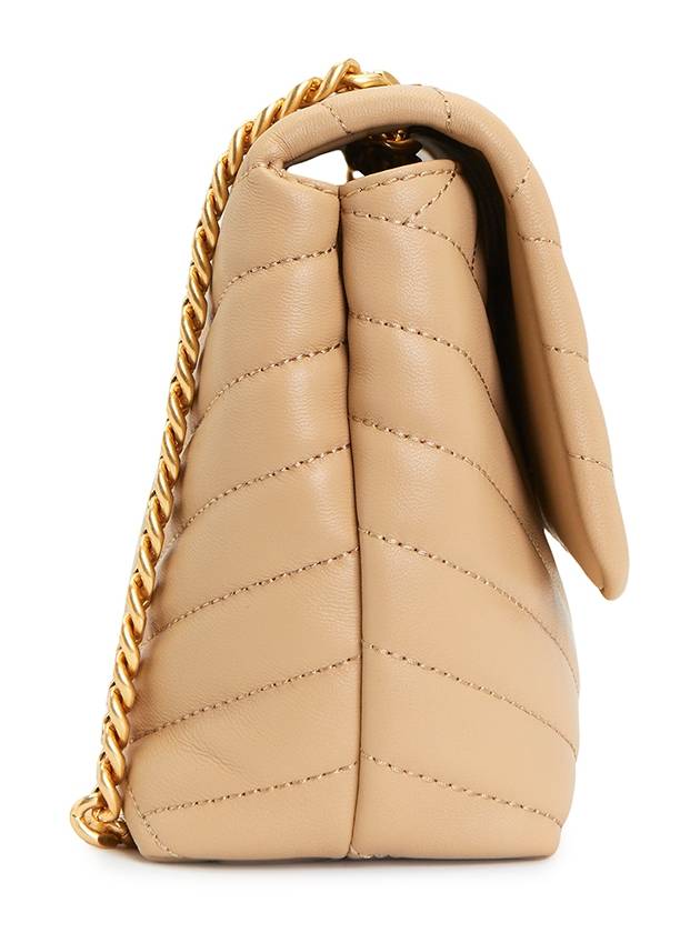 Kira Chevron Convertible Small Shoulder Bag Desert Dune - TORY BURCH - BALAAN 4