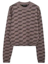 BB Icon Jacquard Knit Top Brown - BALENCIAGA - BALAAN 2