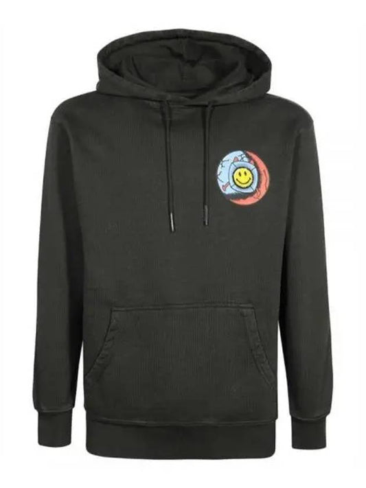 397000439 CHARCOAL Smiley Happiness Hoodie - MARKET - BALAAN 1