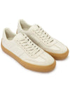 Round Toe Leather Low Top Sneakers White - TOD'S - BALAAN 4