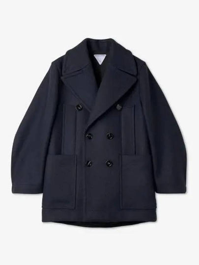 Wool Double Coat Navy - BOTTEGA VENETA - BALAAN 2