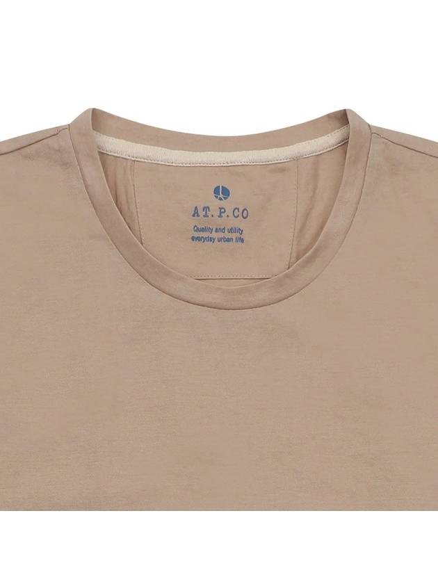 Men's Basic Round Short Sleeve T-Shirt MMTBM5T43 203 - AT.P.CO - BALAAN 3