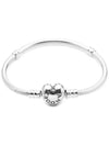 Heart Shaped Clasp Bracelet Sterling Silver - PANDORA - BALAAN 4