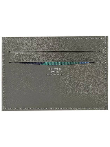 Citizen Twill Card Wallet Grey - HERMES - BALAAN 1