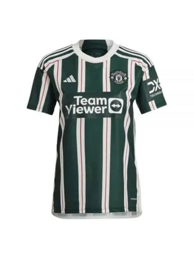 Manchester United 202324 Away Jersey Short Sleeve T-Shirt Green - ADIDAS - BALAAN 1