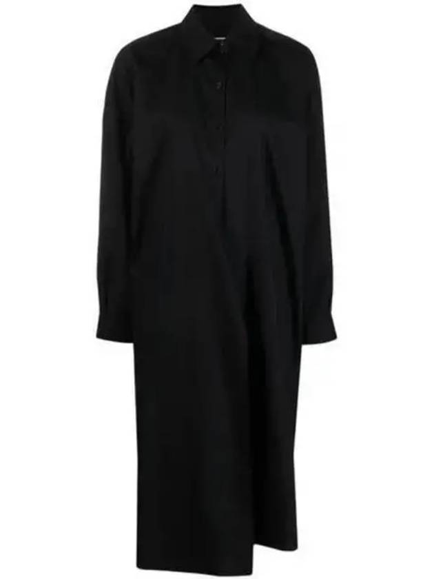 Straight collar twisted dress black - LEMAIRE - BALAAN 1