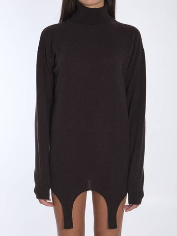 Turtleneck Garter Sweater - SAINT LAURENT - BALAAN 1