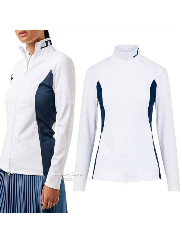 THERESE Midlayer Women s Golf Jacket White GWJS04775 - J.LINDEBERG - BALAAN 1