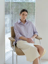 lavender crop shirt - YOUNESS - BALAAN 6