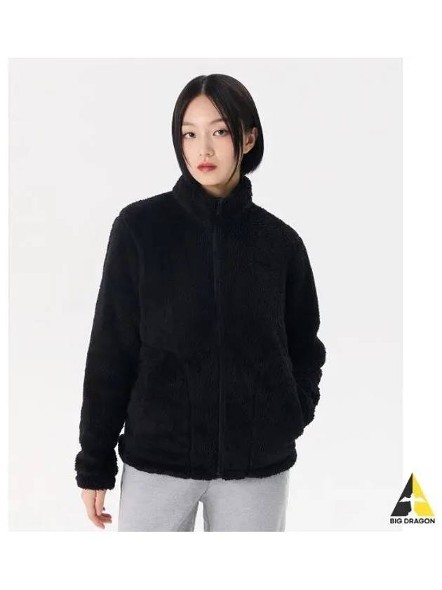 Basic silky boa fleece jacket FS2PLG4101XBLK - FILA - BALAAN 1