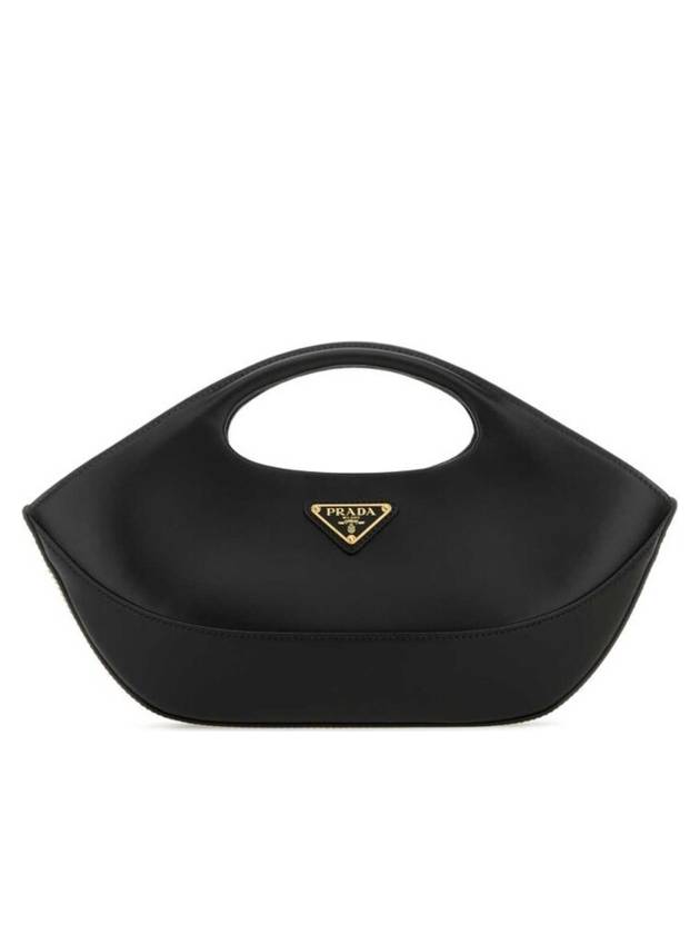 Medium Leather Handles Tote Bag Black - PRADA - BALAAN 1