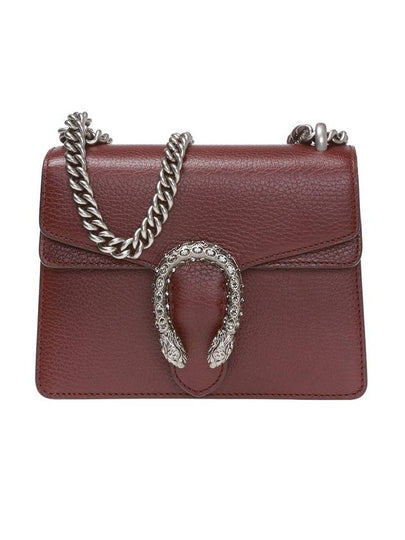 Dionysus Leather Small Shoulder Bag Burgundy - GUCCI - BALAAN 2