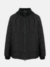 Wappen Patch Quilted Cupro Cotton Zip Up Hoodie Black - STONE ISLAND - BALAAN 2