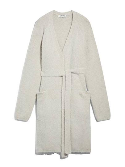 Lappole Belted Angora Cardigan Ecru - MAX MARA - BALAAN 2