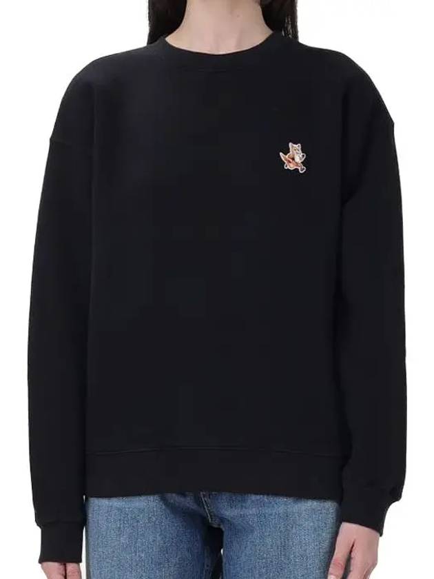 Speedy Fox Patch Comfort Sweatshirt Black - MAISON KITSUNE - BALAAN 2