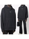 Logo Loose Fit Hoodie Black - ACNE STUDIOS - BALAAN 2