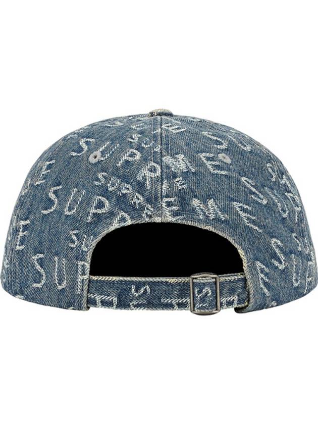 Warp Jacquard Logos Denim 6Panel Blue - SUPREME - BALAAN 2