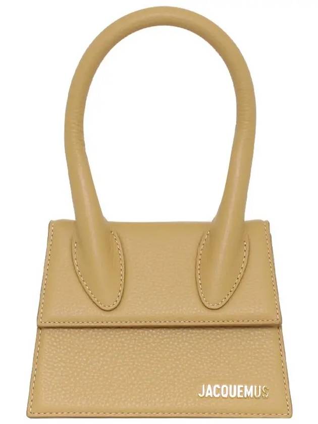 Le Chiquito Moyen Signature Tote Bag Camel - JACQUEMUS - BALAAN 4