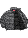 Fat Tip Jacquard Denim Puffer Jacket Black - SUPREME - BALAAN 2