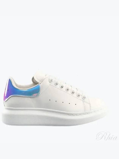 Oversized Low Top Sneakers White Iridescent - ALEXANDER MCQUEEN - BALAAN 2